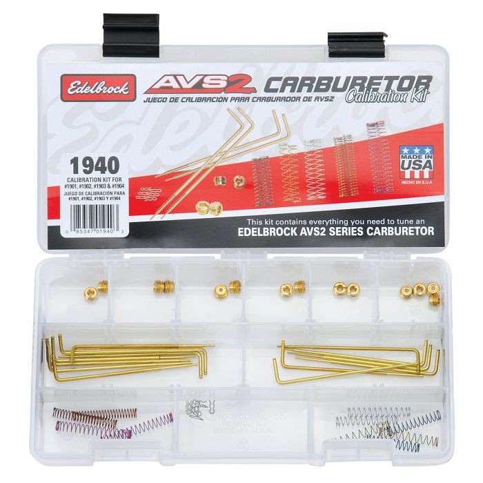 Edelbrock Carburettor Calibration Kit : AVS2 Series #1901, 1902, 1903, 1904