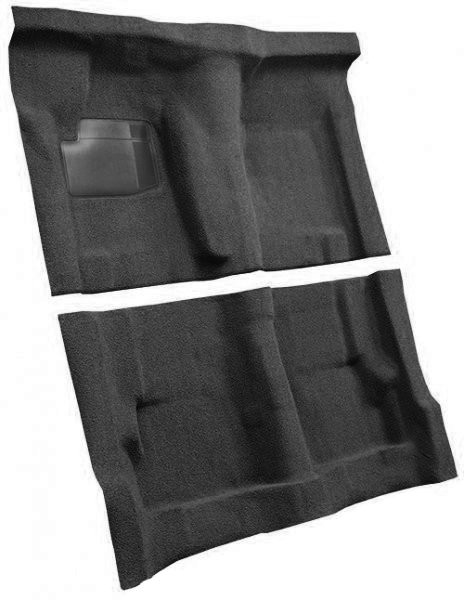 Molded Interior Cabin Carpet : 4 SPEED : BLACK Plush Cut / Essex : suit 1970 Dodge Challenger