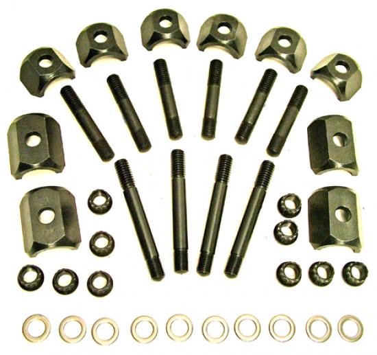 Hughes Engines Heavy Duty Billet Rocker Gear Retaining Set : Big-block