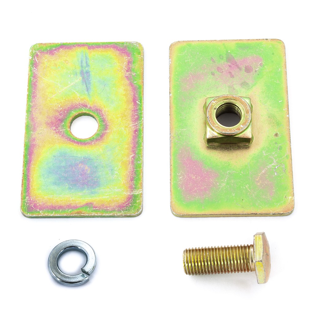 Seat Belt Mount Reinforcing Anchor Plate With Captive Nut