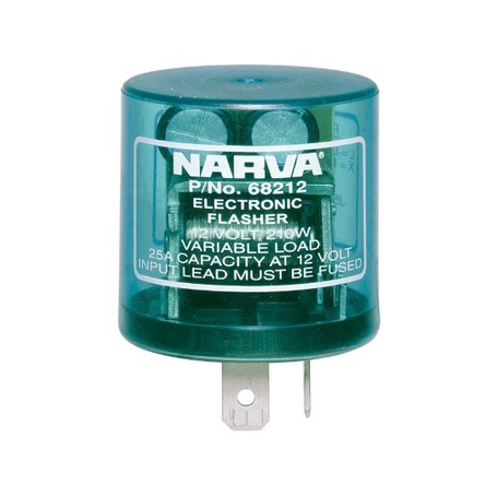 Electronic Indicator Flasher Relay : 2 pin (Can) (suitable for LED globes)