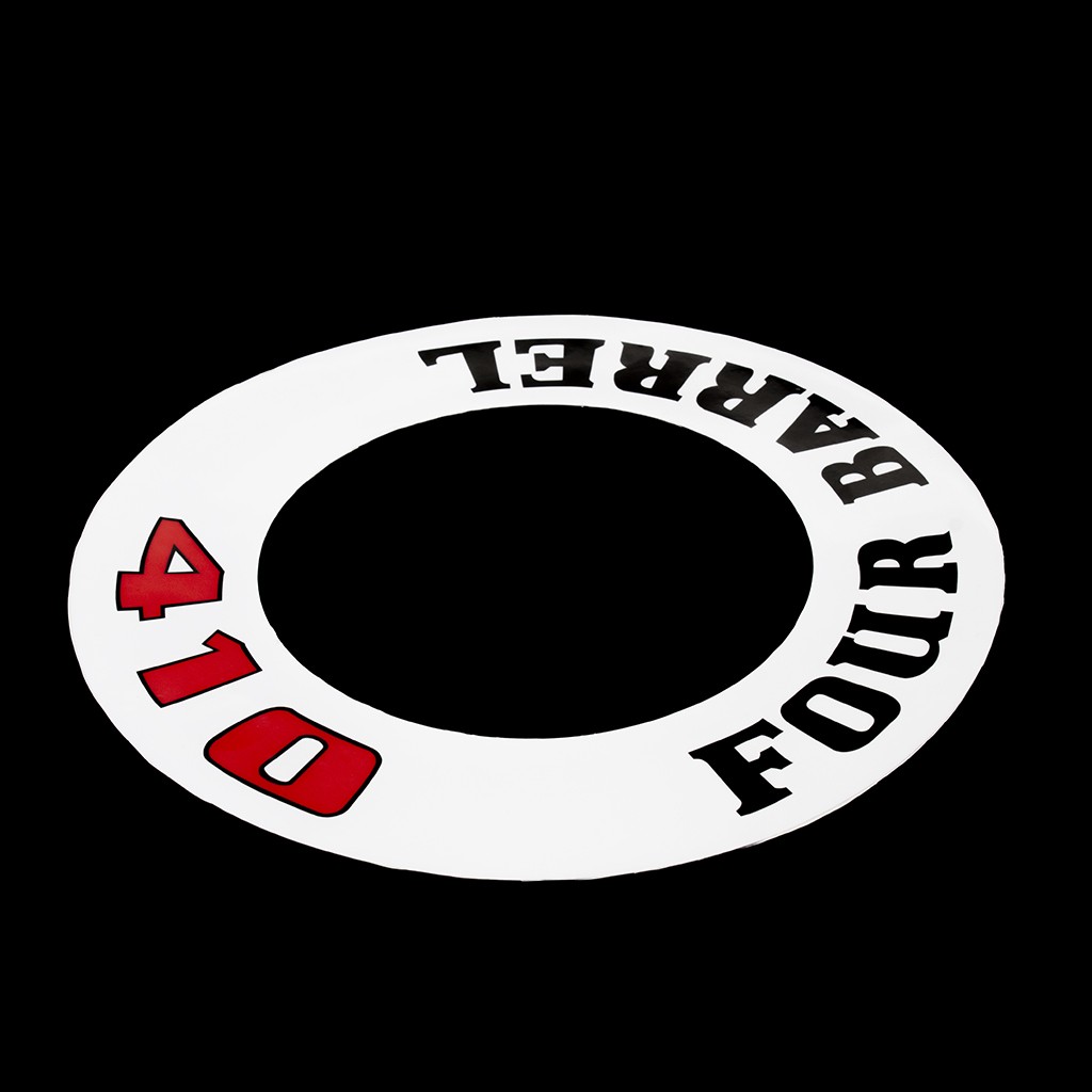 410 Four-barrel Air Cleaner Decal (custom)
