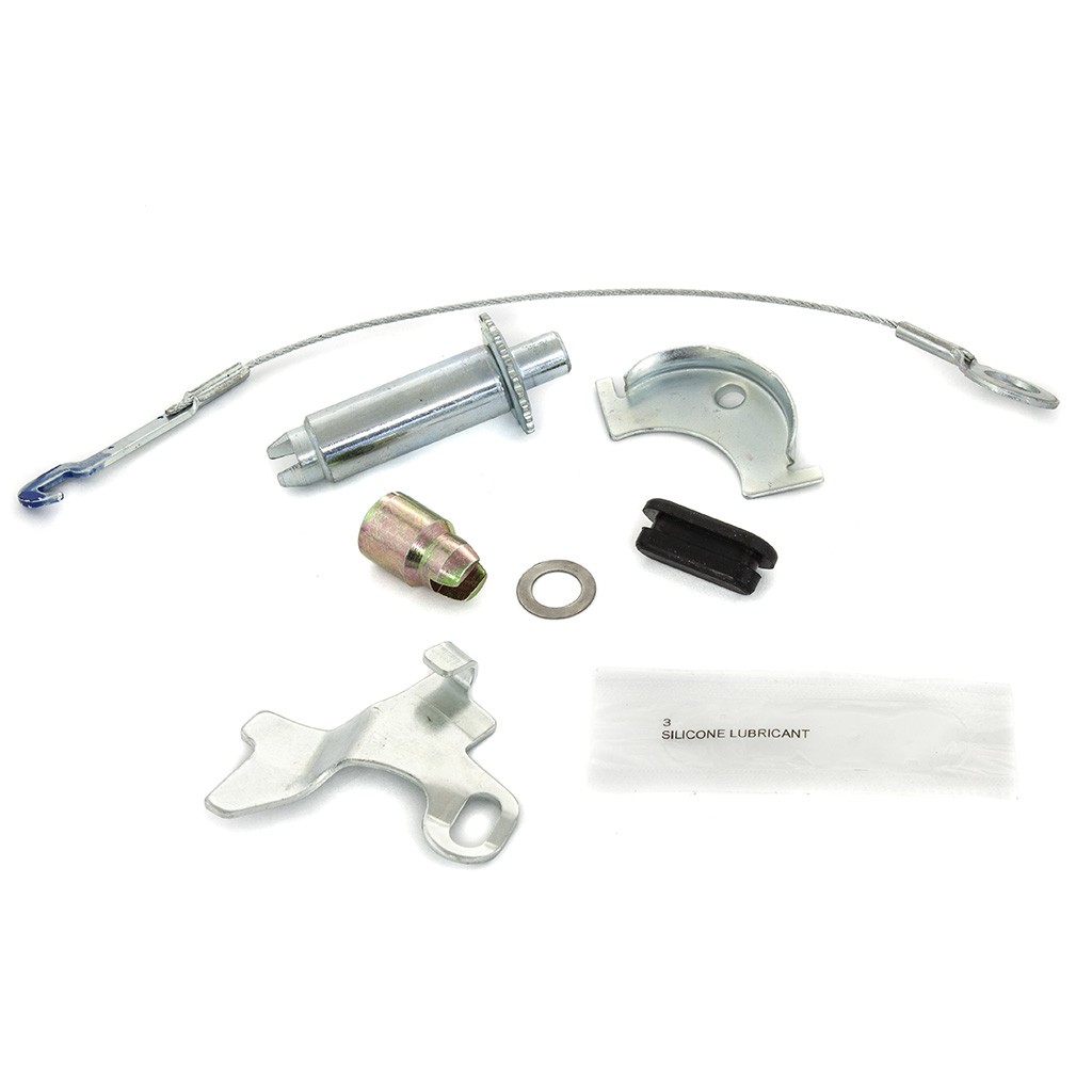 Drum Brake Self Adjuster Overhaul Package (Left) : Suits 10" drums in assorted American Motors 1959-85 / Chevrolet 1977-89 / Dodge 1962-69 / Fargo 1964-68 / Ford 1962-97 / Jeep 1979-92 / Lincoln 1980-1990 / Mazda 1994 /  MERCURY 1962-91 / Plymouth 1962-68