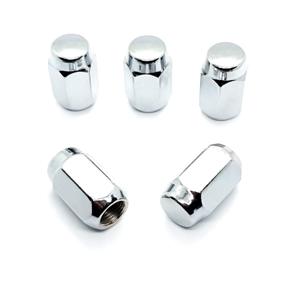 Chrome Standard Wheel Nut : 1/2" : Right hand thread