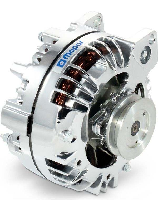 Mopar Authorised Alternator : 110 AMP : Chrysler Birdcage Style : Chrome