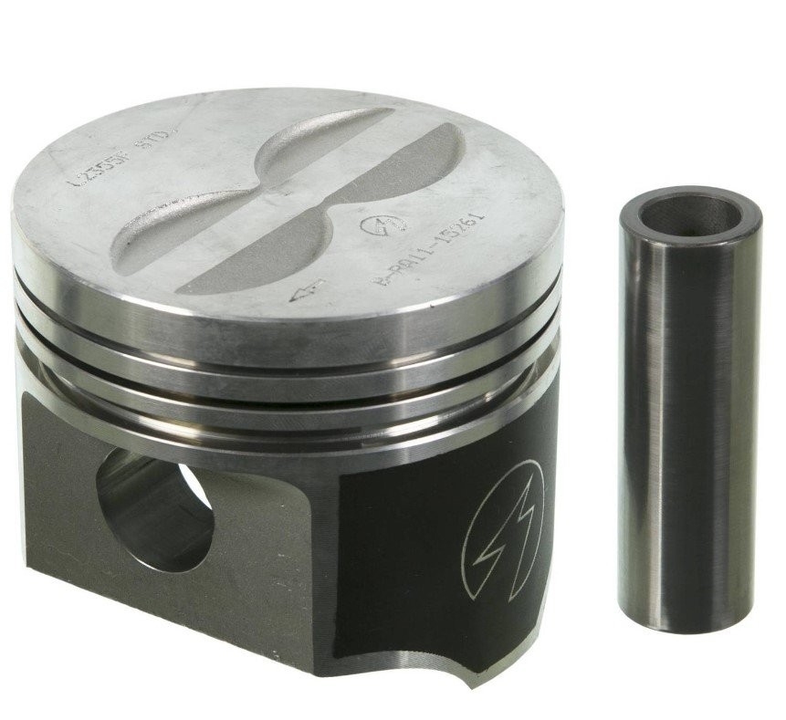 Sealed Power Piston Set: Forged, Flat-top, DurOShield : 440ci Big Block (4.350 in. / .030th)