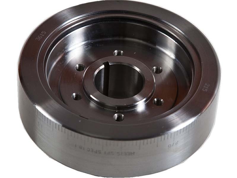 Romac Pro Blown/Supercharger Series Harmonic Balancer with 2" bolt register : Steel/Alloy : suit Small Block LA 360 (Counter Weighted)