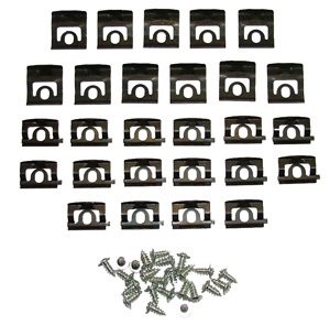 Windscreen Reveal Molding Clip Set : 1968-70 B-body (front) Dodge and Plymouth