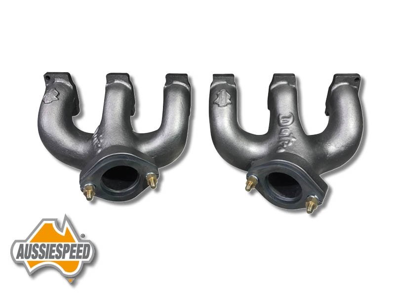 Aussie Speed DUTRA Dual Cast Iron Exhaust Header ( 2019 LATEST DESIGN)