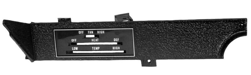 Heater Control Panel, 70-74 E-Body