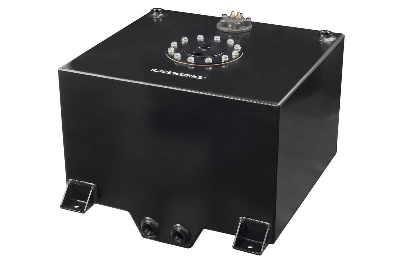 RaceWorks: Fuel Tank 38 Litres (10 Gallons) Sumped – Black