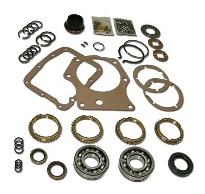 Master Rebuild Kit : A833 with 18 input spline, 30 output spline, slip yoke & .215" notch style Syncro rings (new Process 4-speed)