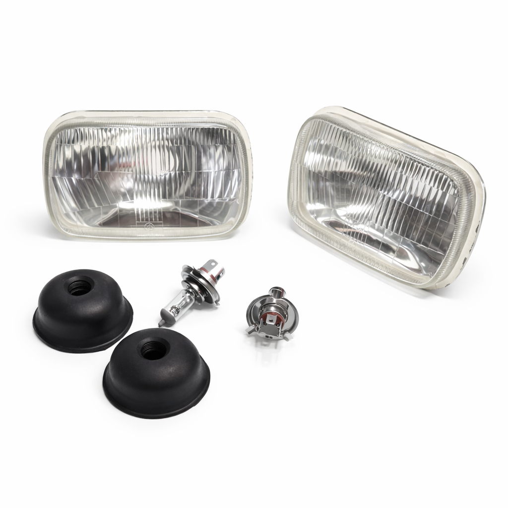 Halogen Headlamp Conversion : suit VG/VH Rectangle : Set of 2 With 55/60w H4 Globe