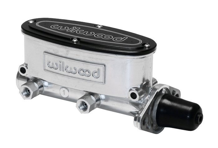 Wilwood 1" Aluminium Tandem Chamber Master Cylinder without Push Rod - POWDERCOAT CHROME
