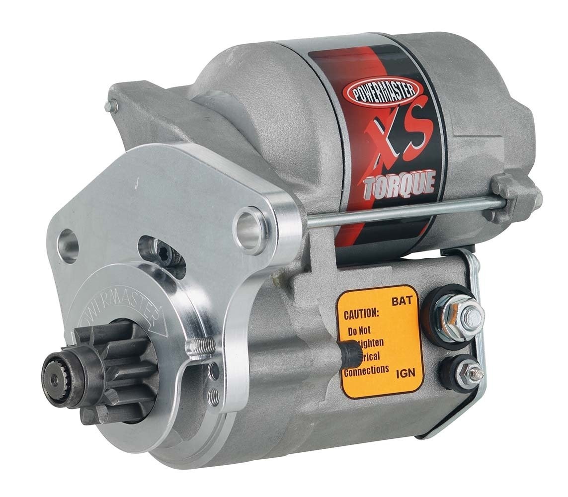 Powermaster XS Torque Mini Starter Motor : 10 Tooth :  fits Hemi 6 / Slant 6 / Small Block LA / Big Block B/RB  with 122 & 130 / 160 tooth ring gear