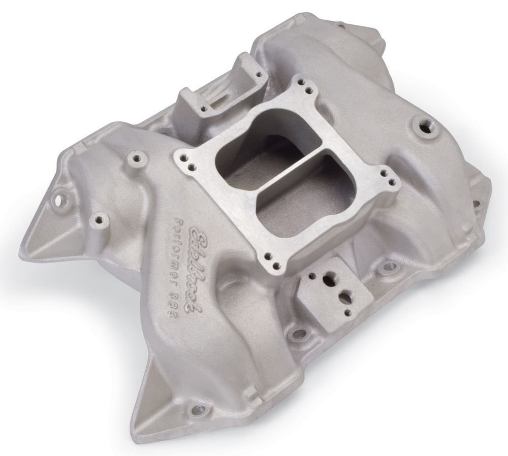 Edelbrock Performer Four Barrel Alloy Intake Manifold : suit B Big Block 361 383 400