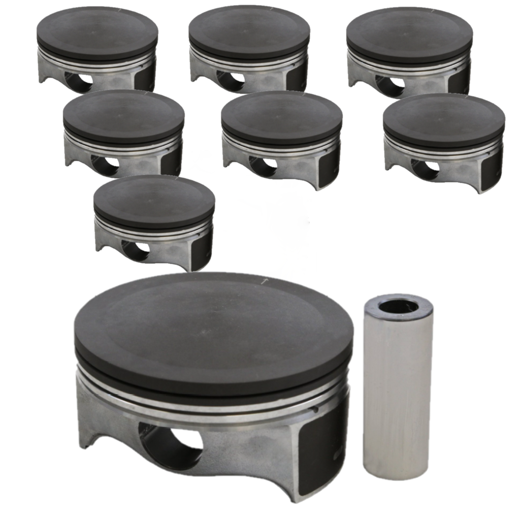 Hypereutectic Cast Alloy Dome Top Piston set : 2005-2008 Gen III Hemi 5.7 Litre : Size 100mm oversize (99.50 + 0.50mm) Compression height 1.210" (30.75mm)  Ring Groove Widths: 1.2mm, 1.2mm, 2.0mm