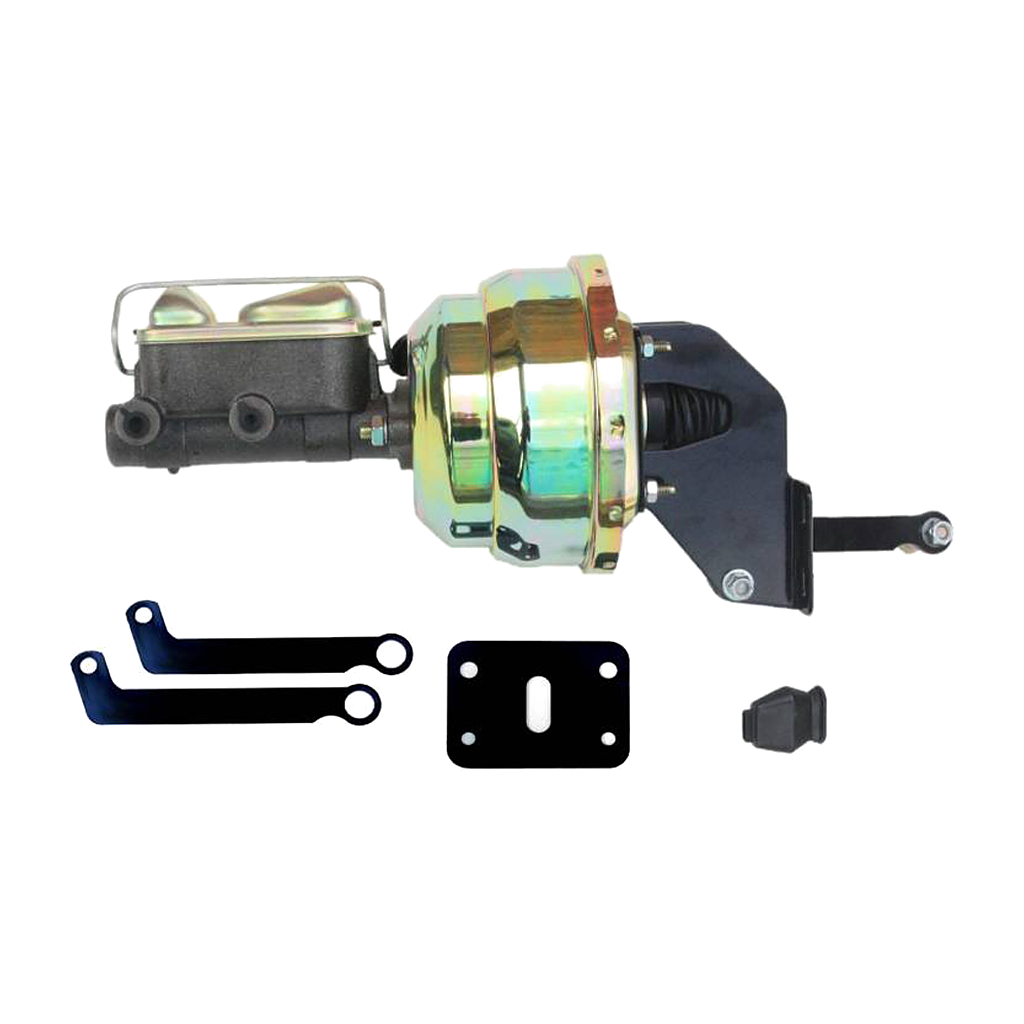 Power Brake Booster & Master Cylinder Kit – 8in Dual Diaphragm Zinc / 1in Bore – 1962-74 Mopar A-Body / E-Body (LHD)