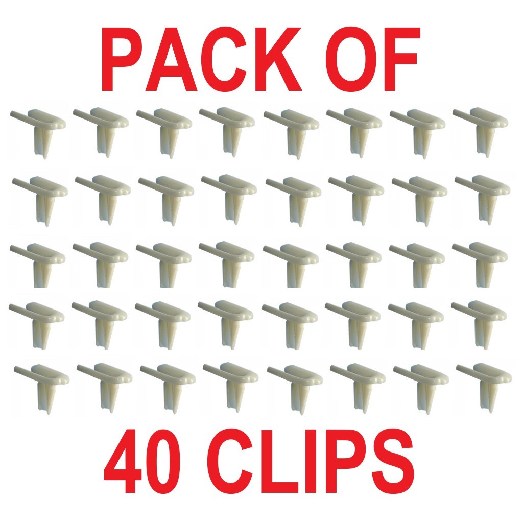 Nylon Universal Moulding Clip : Suit 3/4" To 1" moulding : BULK 40 PACK