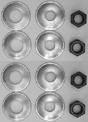 Rear Shock Washer And Nut Set  - suit Chrysler Valiant RV1/SV1/AP5/AP6/VC/VE/VF/VG/VH/VJ/VK/CL/CM