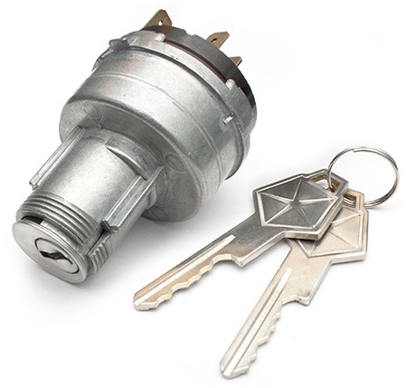 Ignition Switch & Barrel (with Mopar keys) : Suit SV1/RV1/AP5/AP6/VC/VE/VF/VG