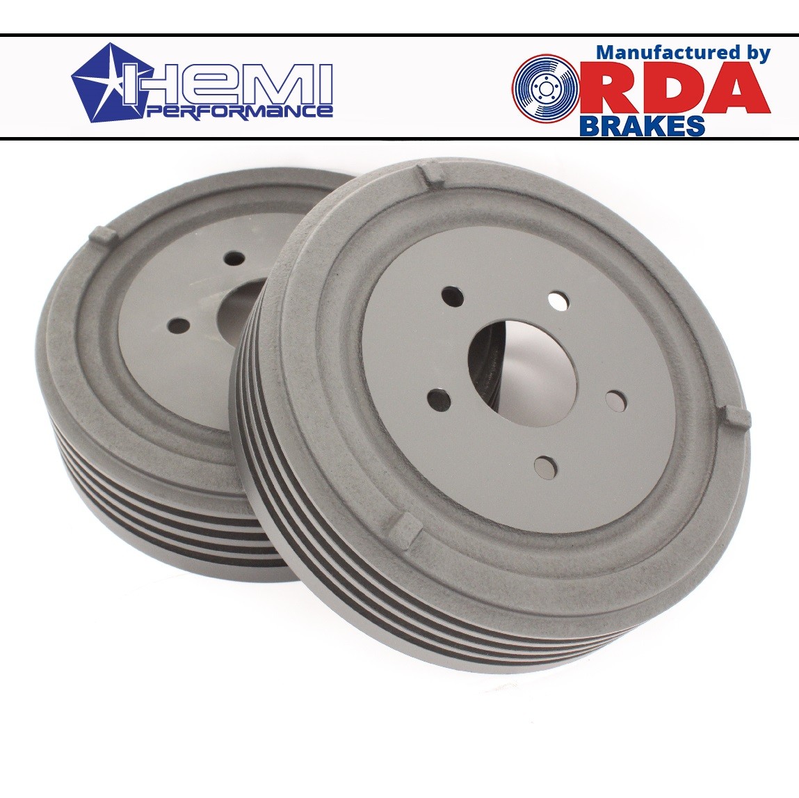 Finned Rear Brake Drum : suit SV1/AP5/AP6/VC/VE/VF/VG (Pacer / 9 inch)