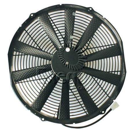 16" 12V Electric Thermo Fan : PULLER : Standard 93mm : 2160CFM (suits PWR radiators with mounting tags)