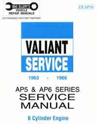 Workshop Service Manual : Valiant 1963-1966 AP5/AP6