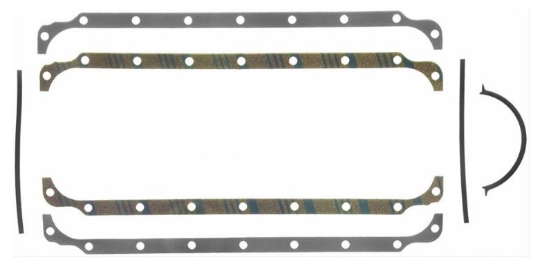 Fel-Pro Sump Rail Gasket Set :suit 318/340  Marine alloy sump ONLY
