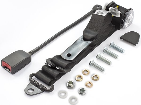 Front Retractable Lap-Sash Seat Belt : suit bucket seats (CUSTOM ORDER 450mm stalk)