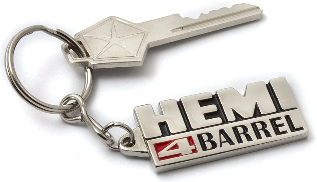 "Hemi 4 BARREL" Badge Key Tag