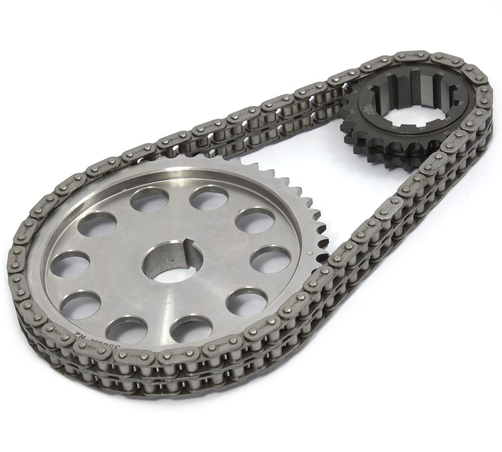 Small Block Double Roller Billet Steel Timing Chain & Gear Set (Howards