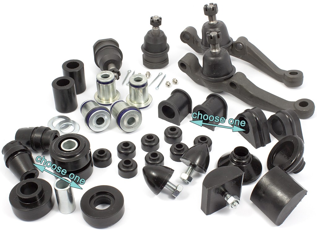 MDI Stage 2 Suspension Bush & Ball Joint Rebuild Kit (Customisable)