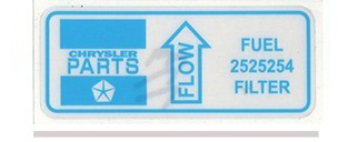 Fuel Filter Decal (AP5/AP6/VC/VE/VF/VG/VH)