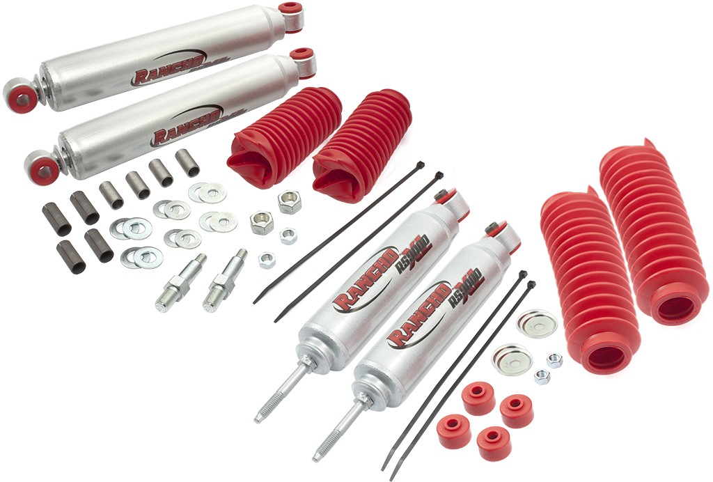 Rancho RS9000XL Shock Absorber Set (2 front & 2 rear) Front Shock