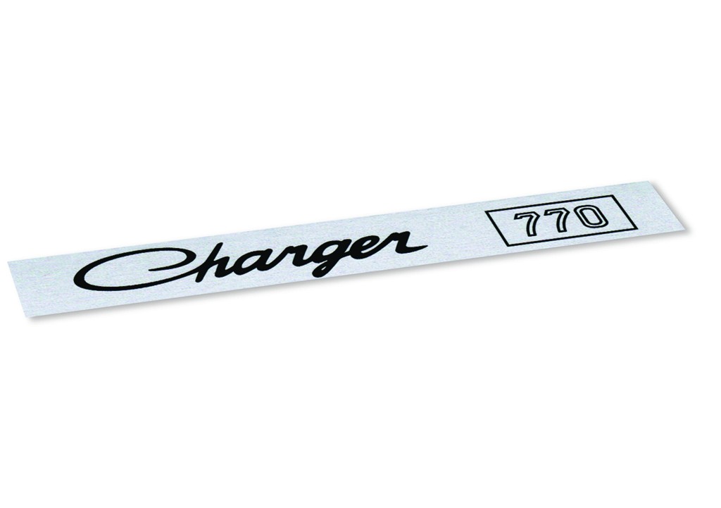 Interior Nameplate Insert Decal : "Charger 770" : suit VH/VJ
