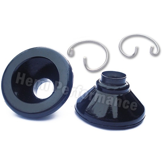 Torsion Bar Boot & Locking Clip Set (HP MDI boots, factory reproduction clips)