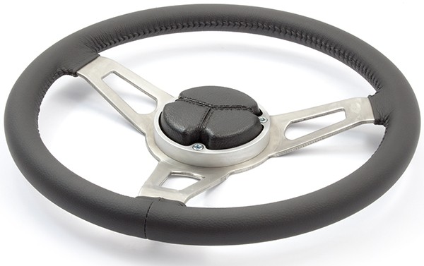 Complete Steering Wheel Kit, Leather Stitched : R/T 3 Spoke Look-alike (Nostalgia series) : suit AP5/AP6/VC/VE/VF Boss Kit