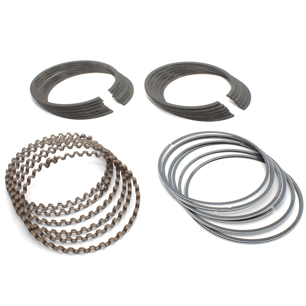 Piston Ring Engine Set : Black Cast Iron : .060" : suit Slant 6