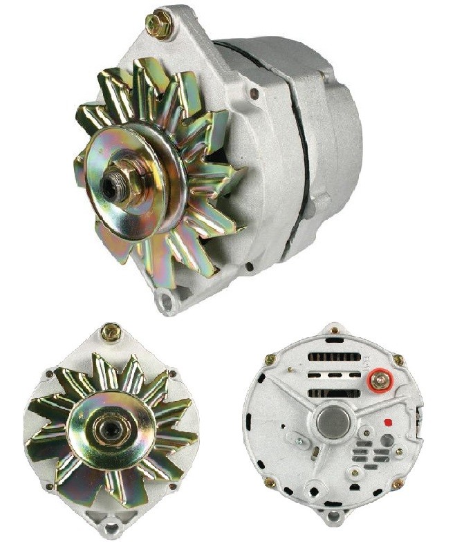 Alternator : 90 AMP : GM/Delco style : Cast Factory-Look : (Alternator bracket kit also required with this unit)