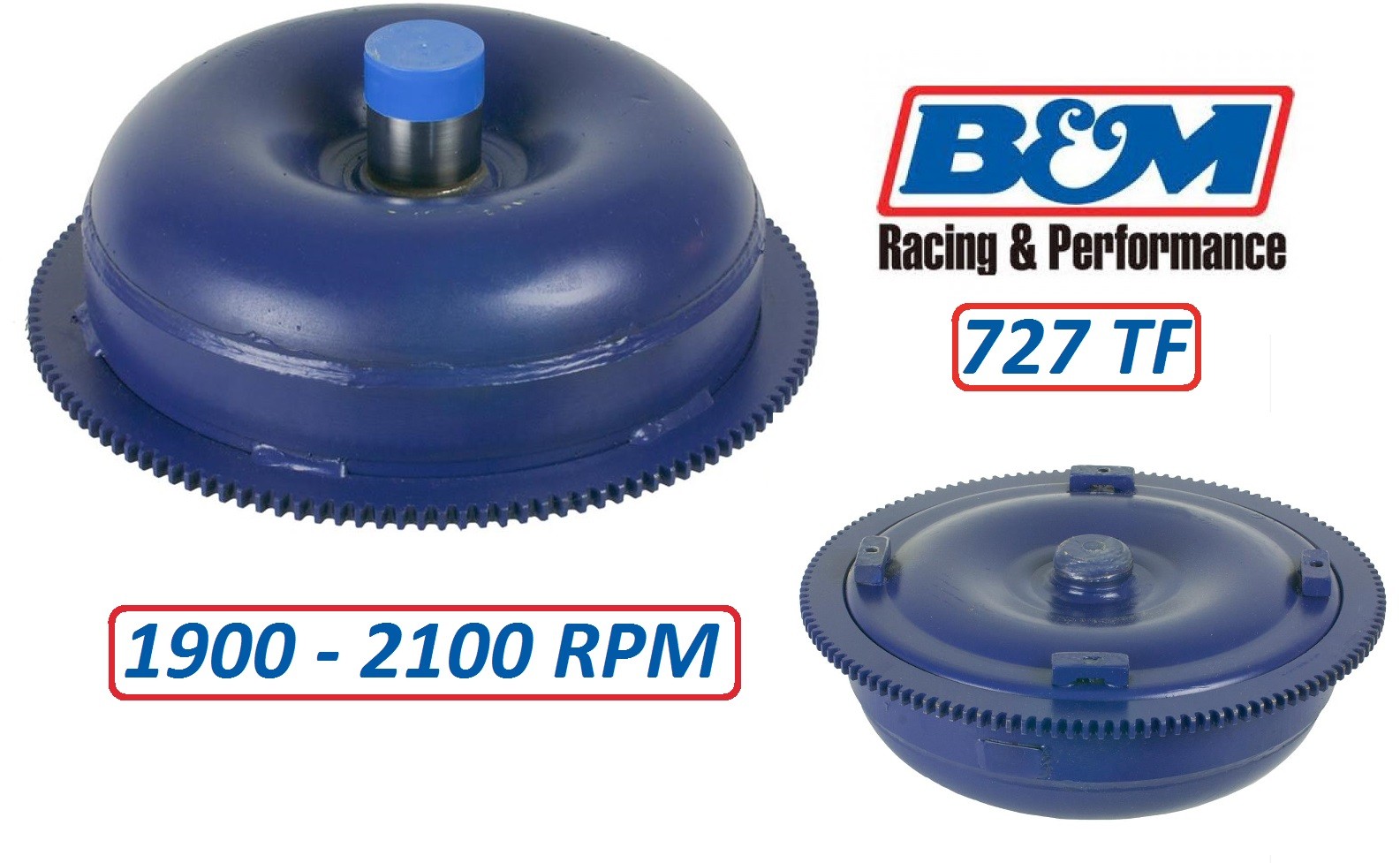 B&M Tork Master Torque Converter: 24 spline : 10" pattern : 1800-2200 : 727 TorqueFlite