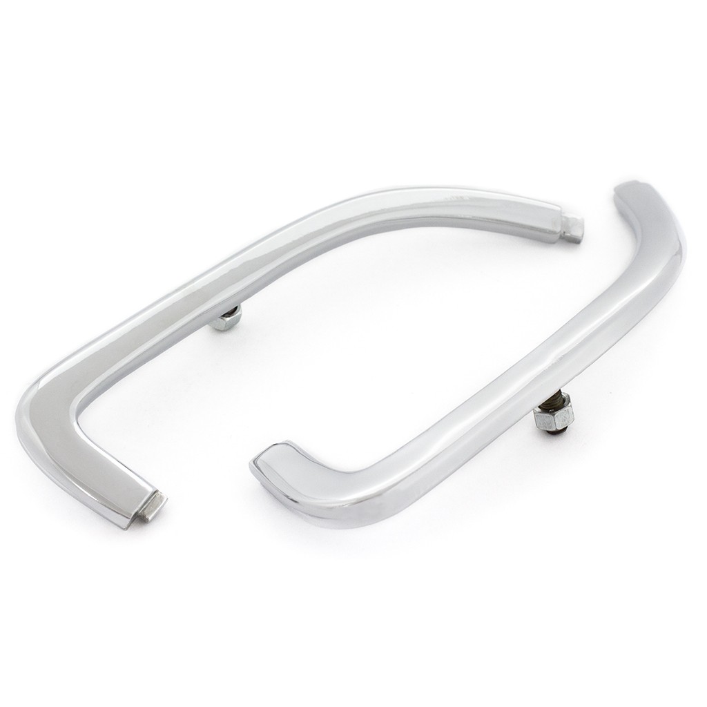 Exterior Rear Side-Trim Panel Chrome Mold End Set : suit Valiant Charger VK/CL 770
