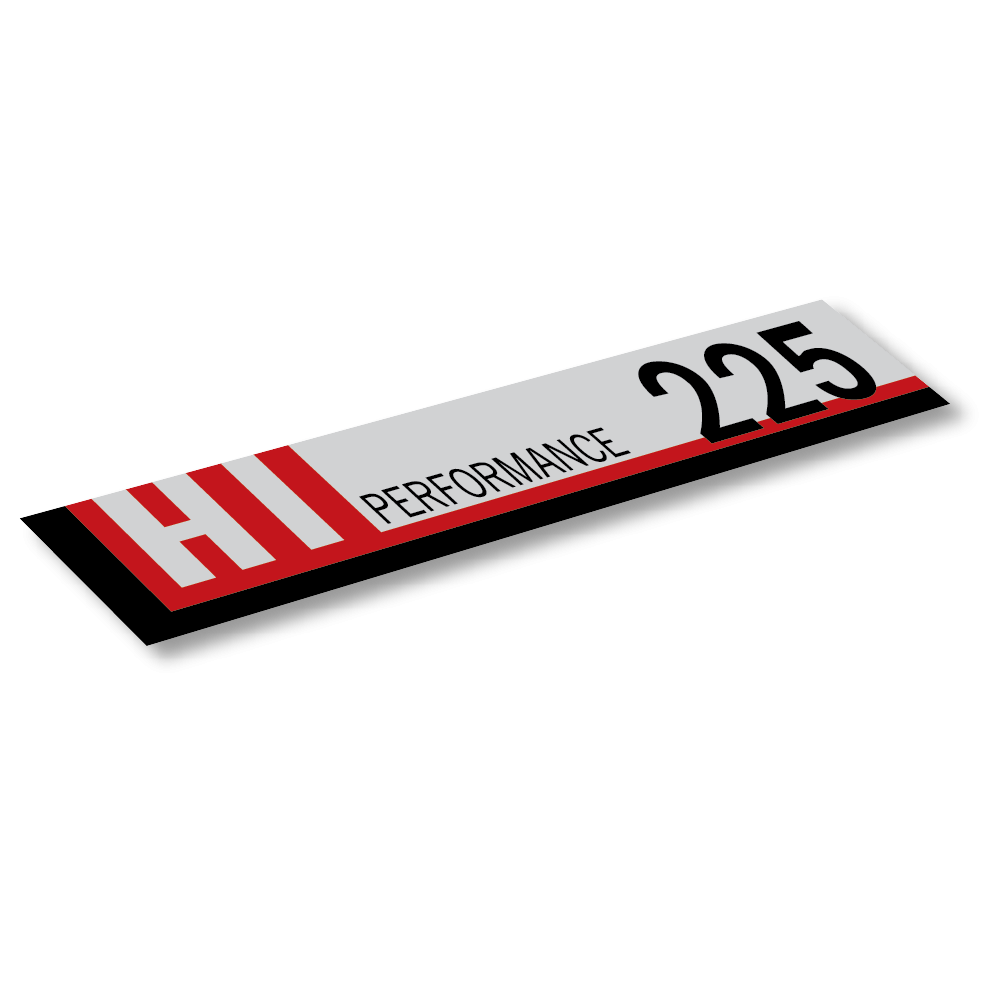 "Hi-Performance 225" Air Cleaner Decal : Slant 6 225ci 2-Barrel