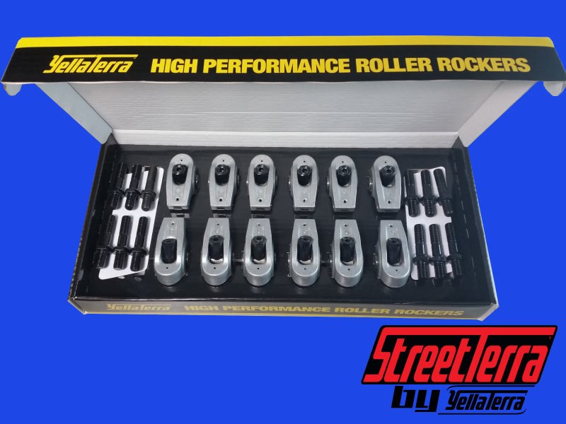 StreetTerra by YellaTerra Roller Rocker Conversion Kit : suit Hemi 6 (modified heads w/ 7/16 studs)