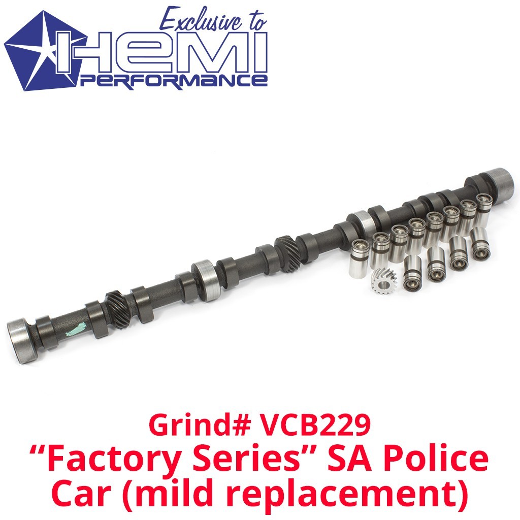 Camshaft, Gear & Lifter Kit : Viper Cams Mild Hydraulic : VCB229 : suit Hemi 6