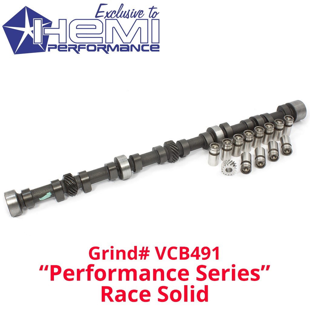 Camshaft, Gear & Lifter Kit : Viper Cams Race Solid : VCB491 : suit Hemi 6