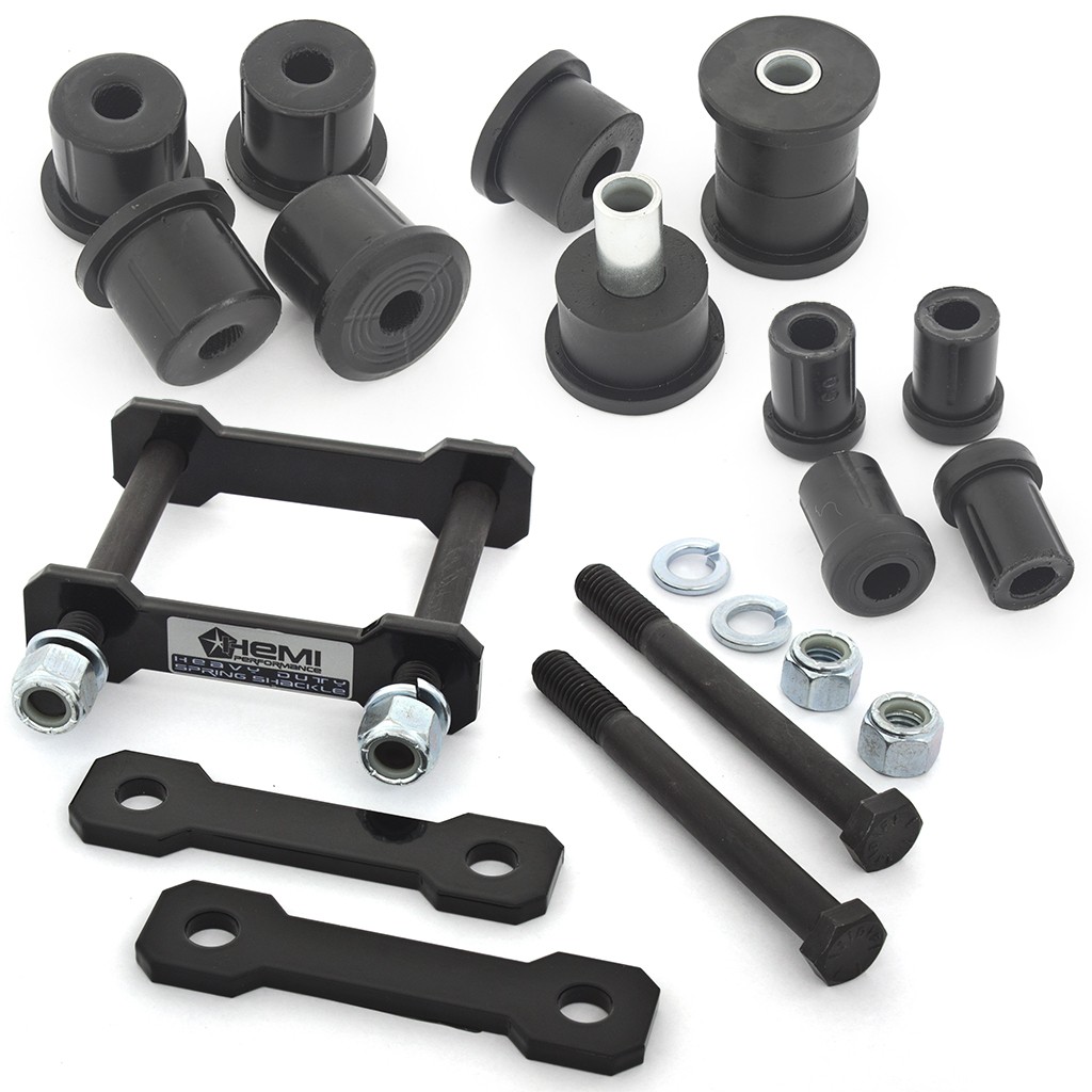 Rear Spring Hanger & Full Bush Set (Bushing 4x 22mm, 4x 35mm, 2x 50mm