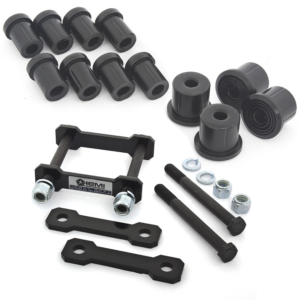 Heavy Duty Rear Spring Hanger & Bush Set (Bushing 8x 22mm, 4x 35mm