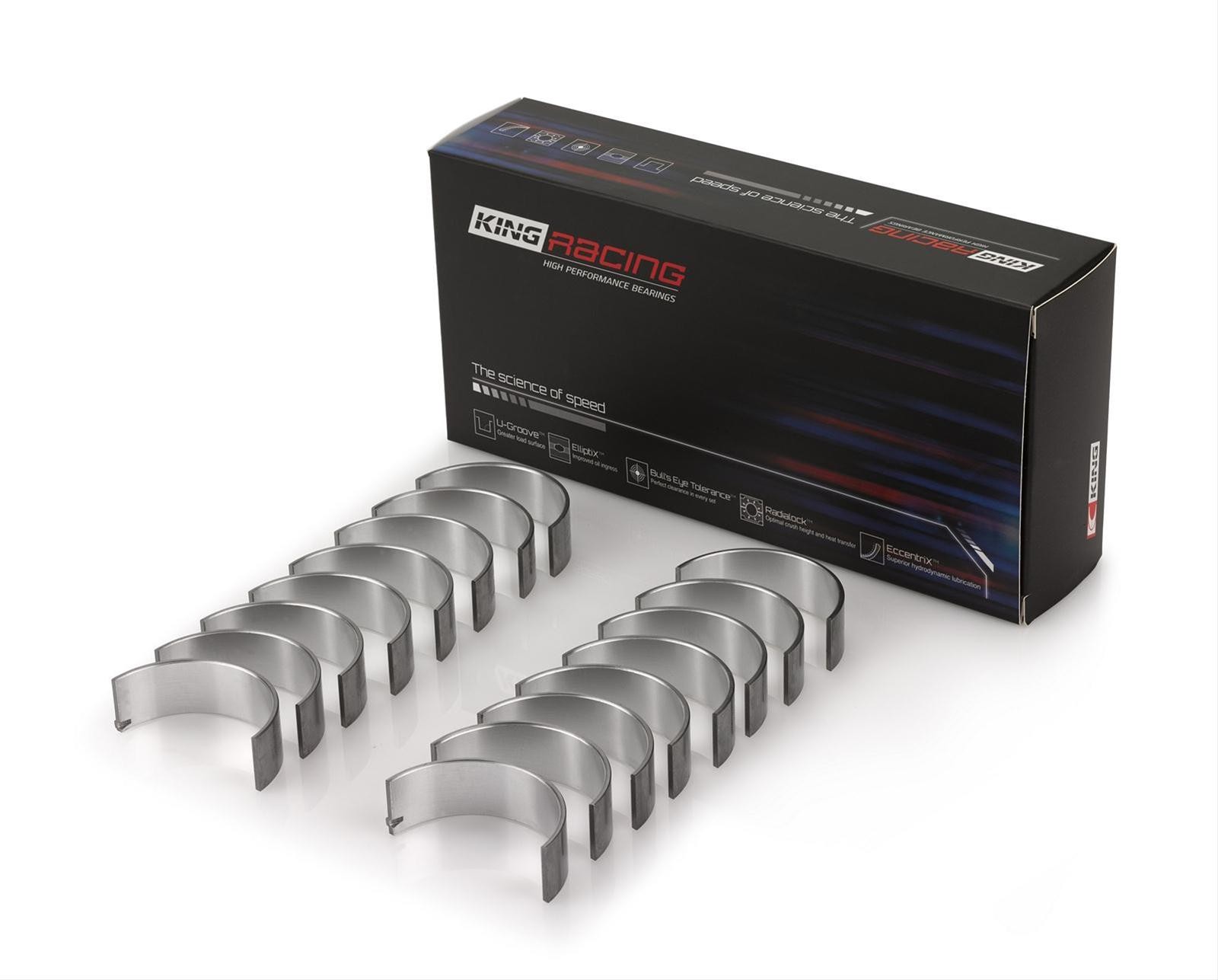 King Connecting Rod Bearing Set (030") : suit Small Block