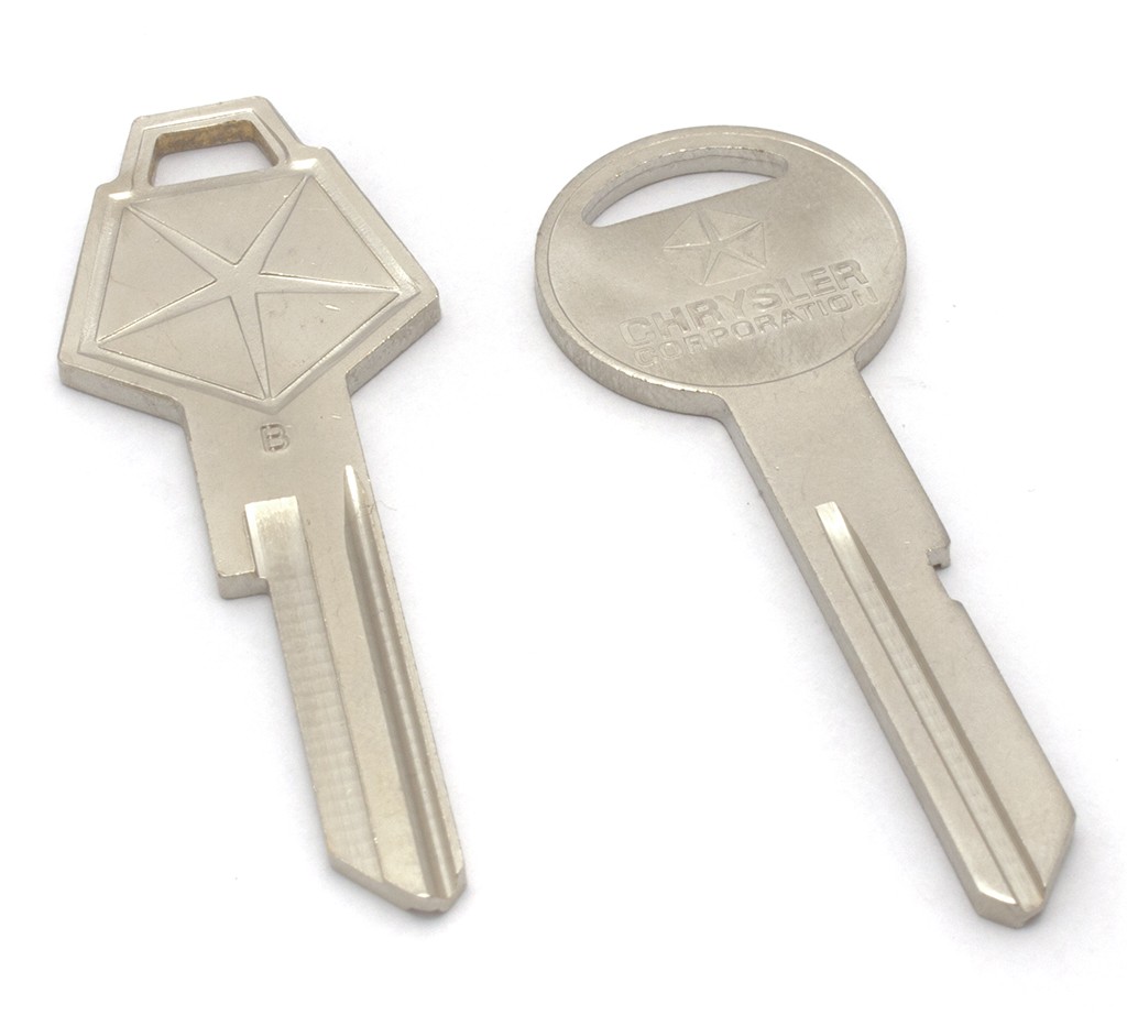 Mopar Licensed Ignition/Door + Boot Key Blank Set : AP5 AP6 VE VF VG Valiant